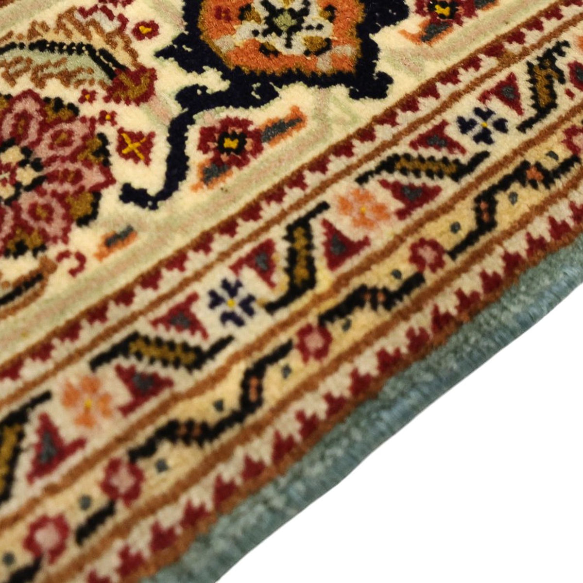 Perzisch tapijt - Tabriz - Royal - Koninklijke - 145 x 101 cm - olijfgroen