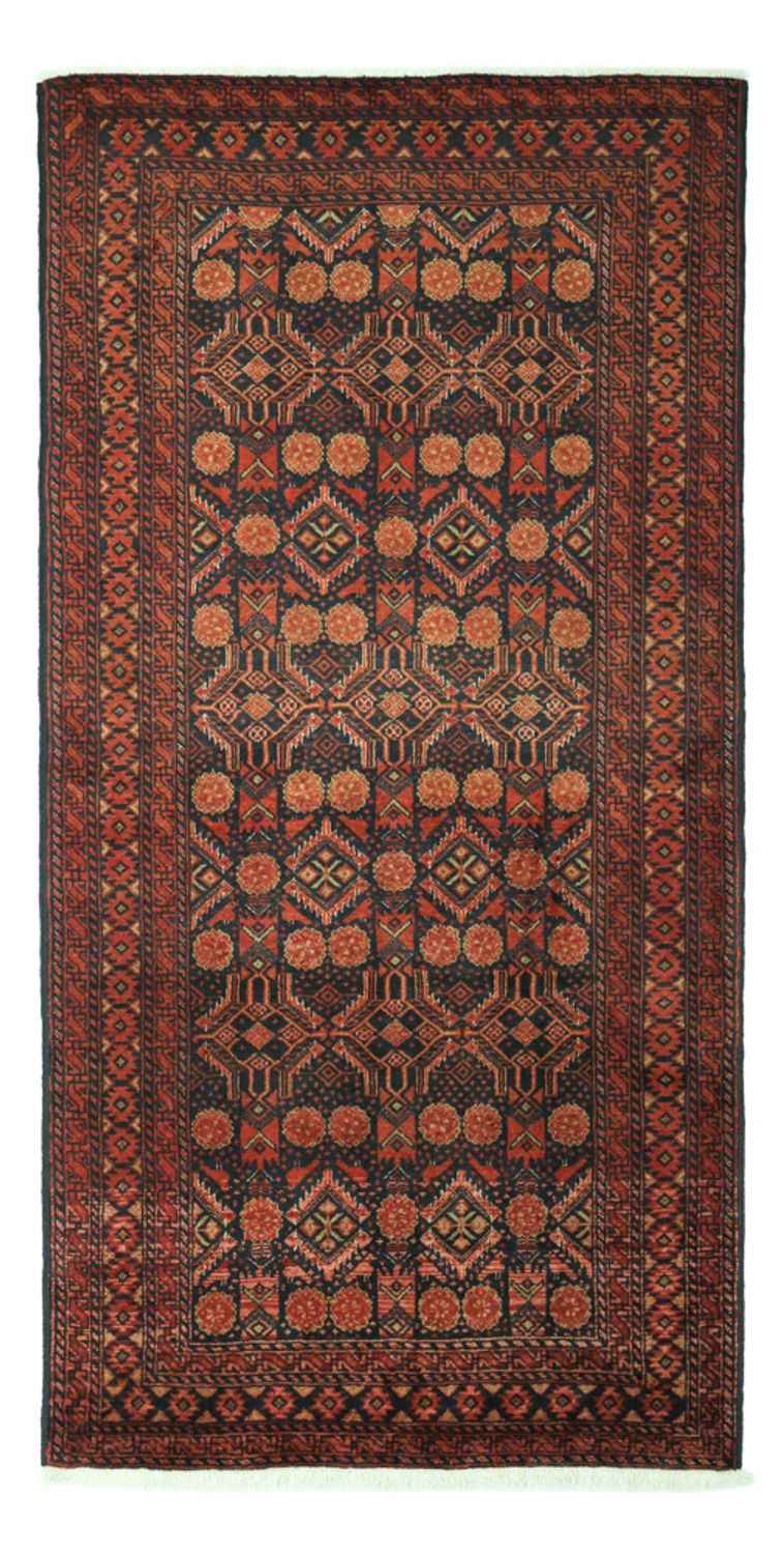 Loper Baluch tapijt - 198 x 102 cm - donkerrood