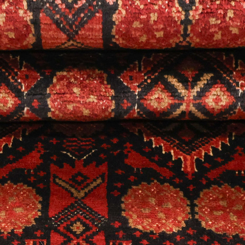 Loper Baluch tapijt - 198 x 102 cm - donkerrood