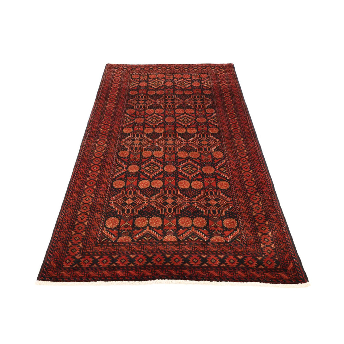 Loper Baluch tapijt - 198 x 102 cm - donkerrood