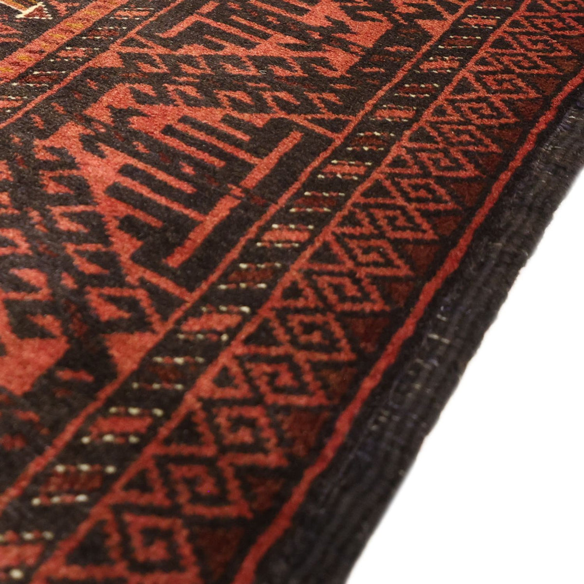 Loper Baluch tapijt - 192 x 98 cm - donkerrood