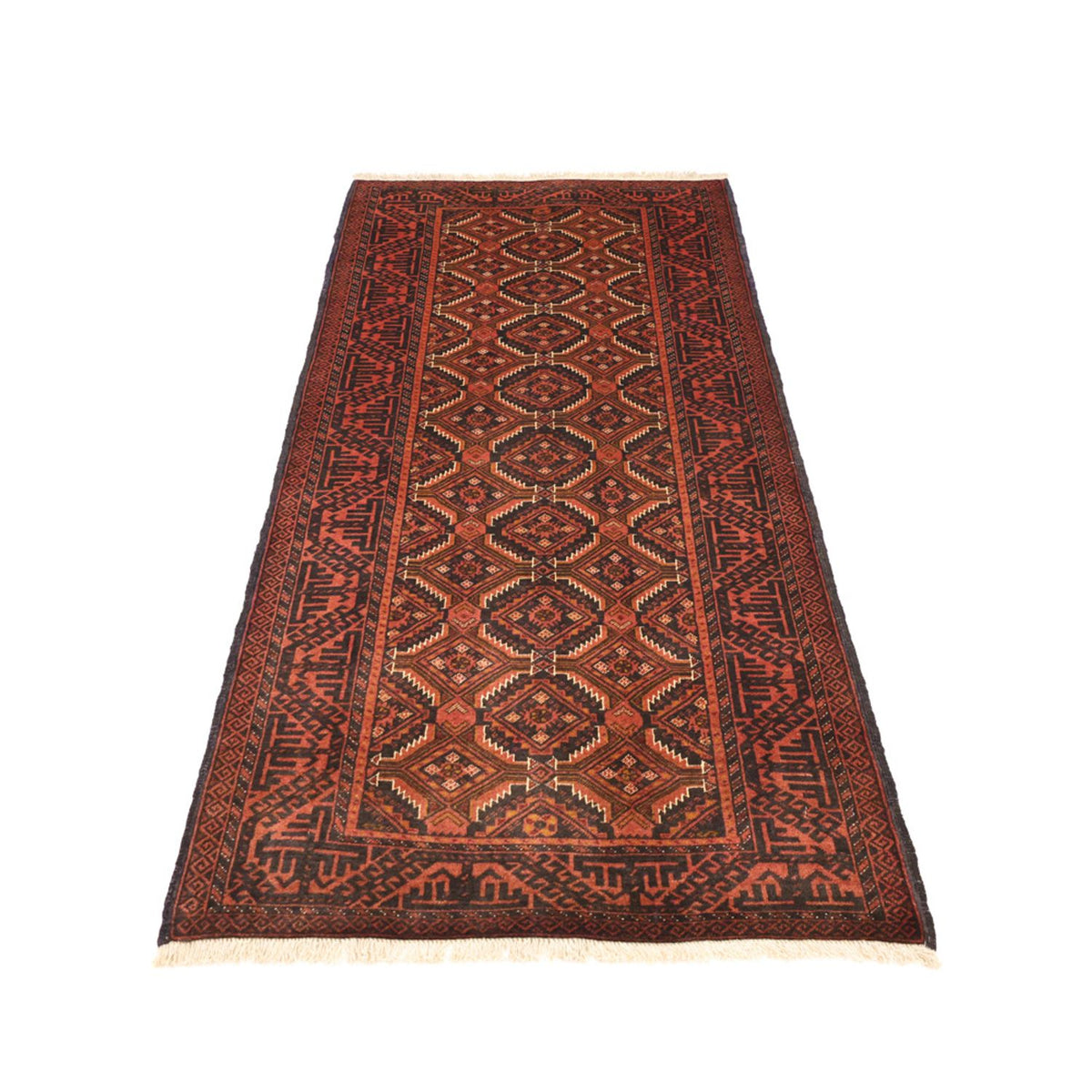 Loper Baluch tapijt - 192 x 98 cm - donkerrood