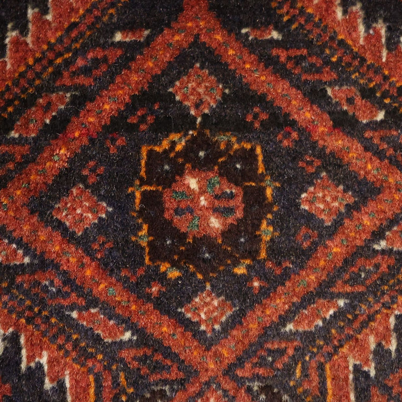 Loper Baluch tapijt - 194 x 97 cm - donkerrood