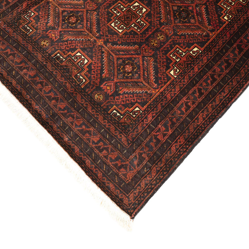 Loper Baluch tapijt - 194 x 97 cm - donkerrood