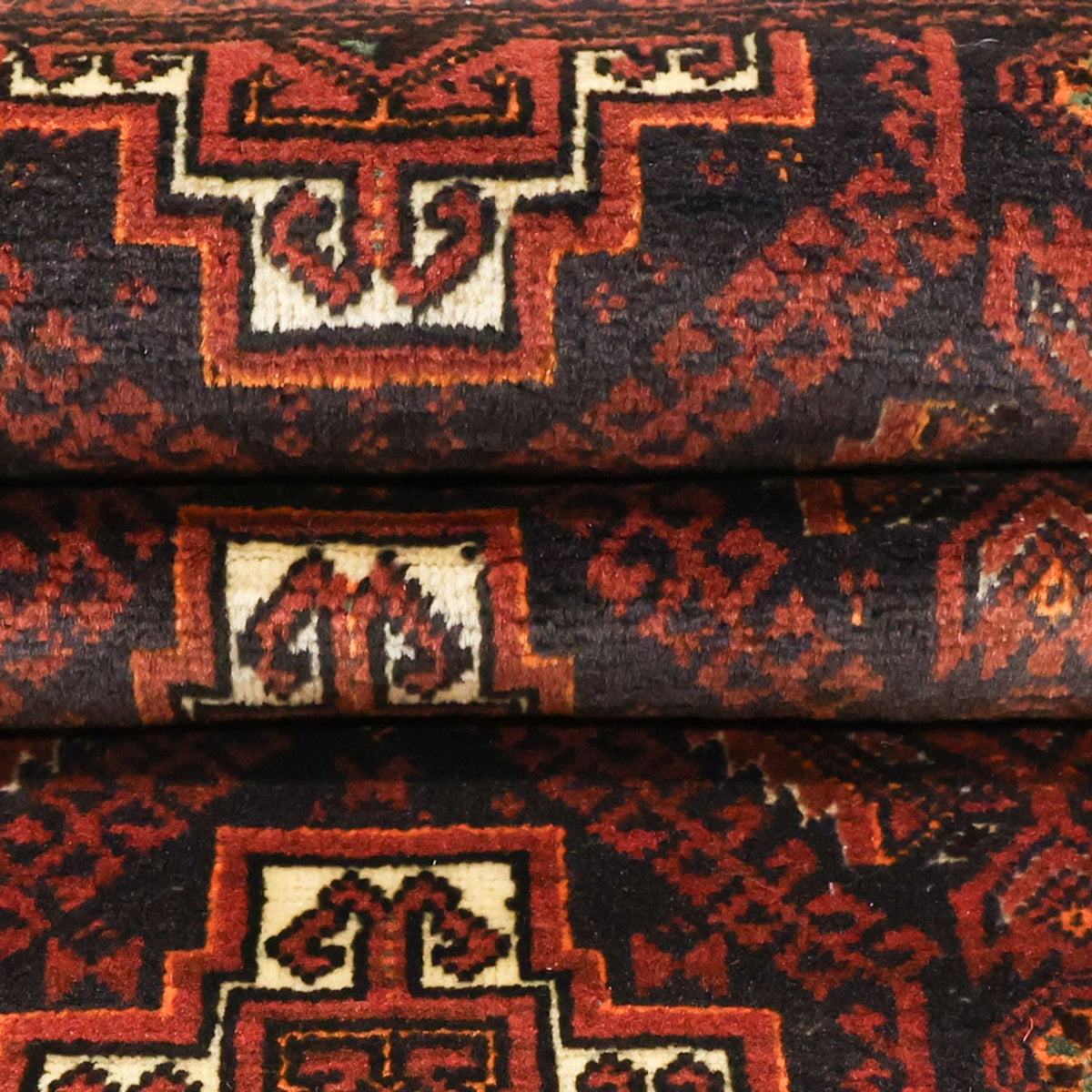 Loper Baluch tapijt - 194 x 97 cm - donkerrood