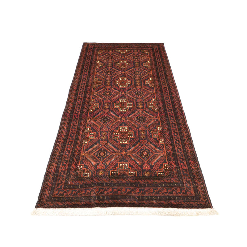 Loper Baluch tapijt - 194 x 97 cm - donkerrood