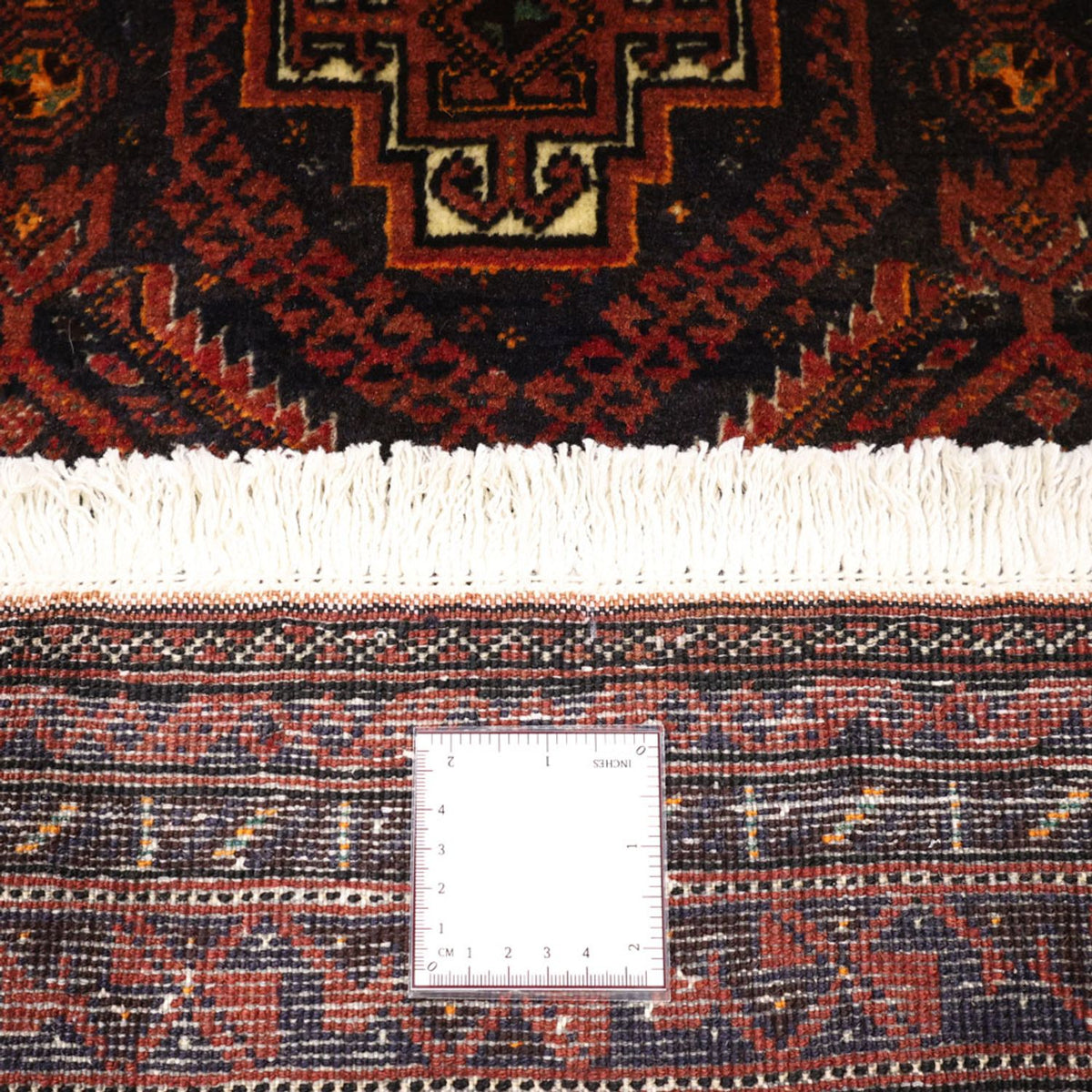 Loper Baluch tapijt - 194 x 97 cm - donkerrood
