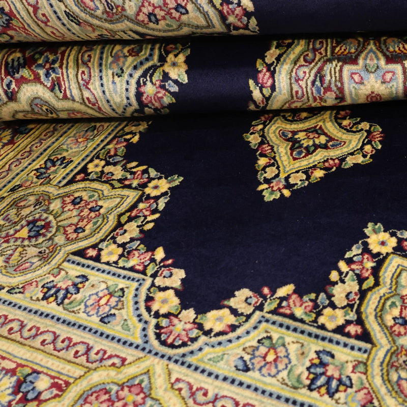 Perzisch tapijt - Klassiek - Koninklijke - 147 x 90 cm - donkerblauw