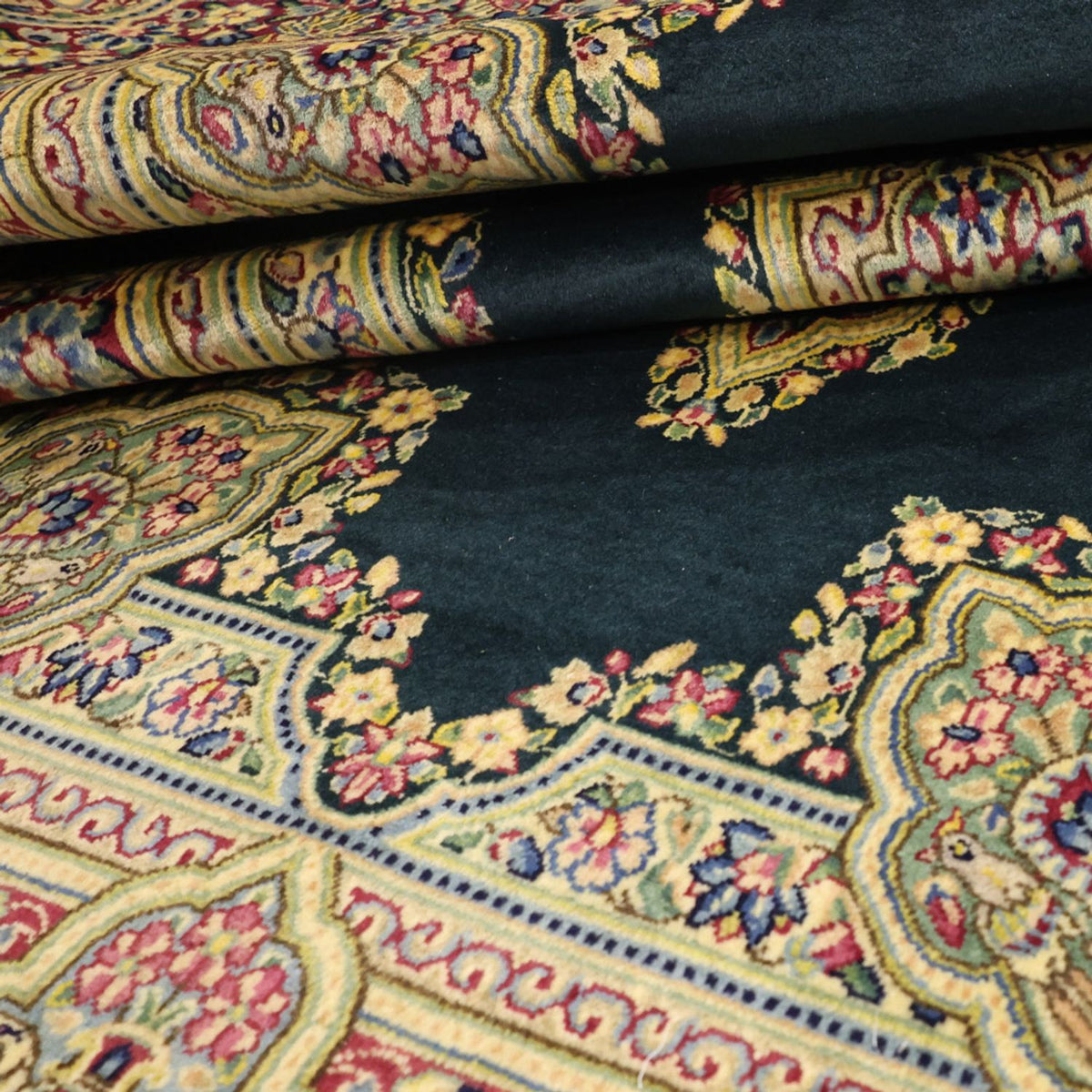 Perzisch tapijt - Klassiek - Koninklijke - 152 x 90 cm - donkergroen