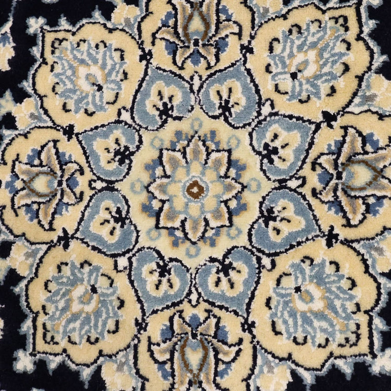 Perzisch tapijt - Nain - Koninklijk - 136 x 86 cm - donkerblauw
