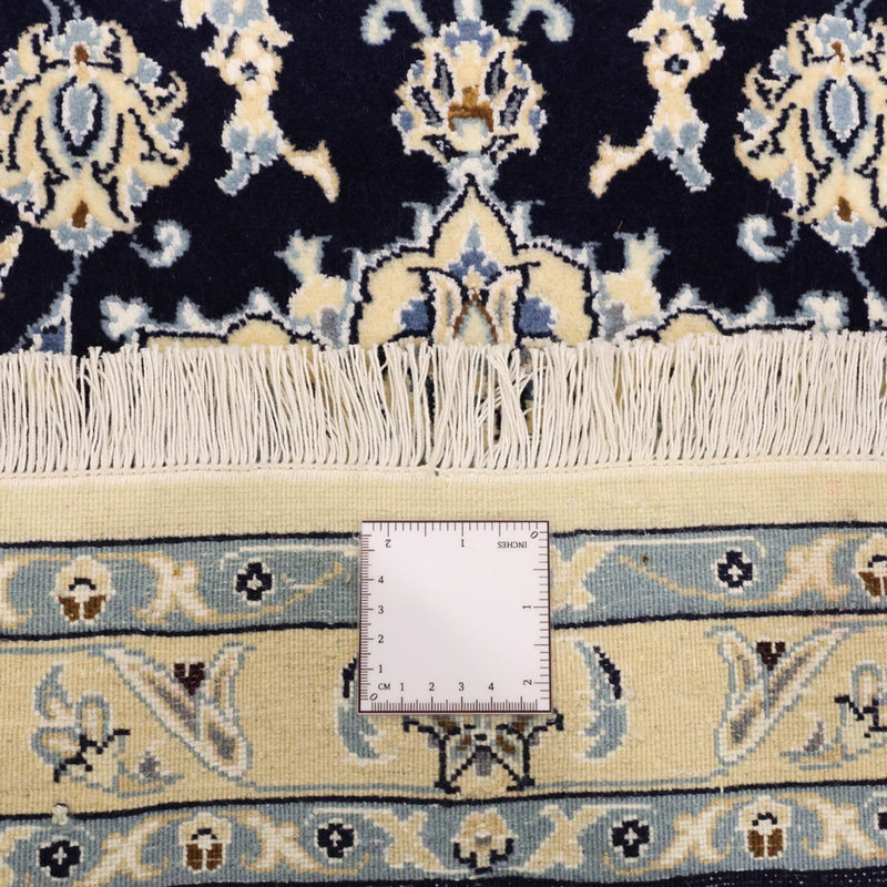 Perzisch tapijt - Nain - Koninklijk - 137 x 88 cm - donkerblauw