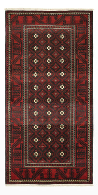 Loper Baluch tapijt - 199 x 102 cm - donkerrood