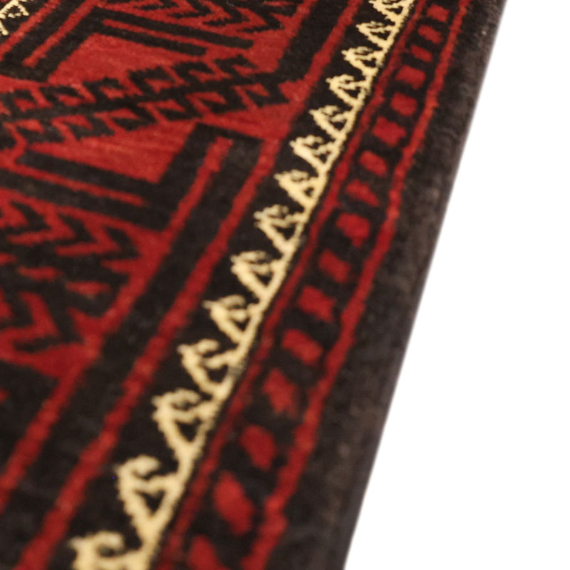 Loper Baluch tapijt - 199 x 102 cm - donkerrood