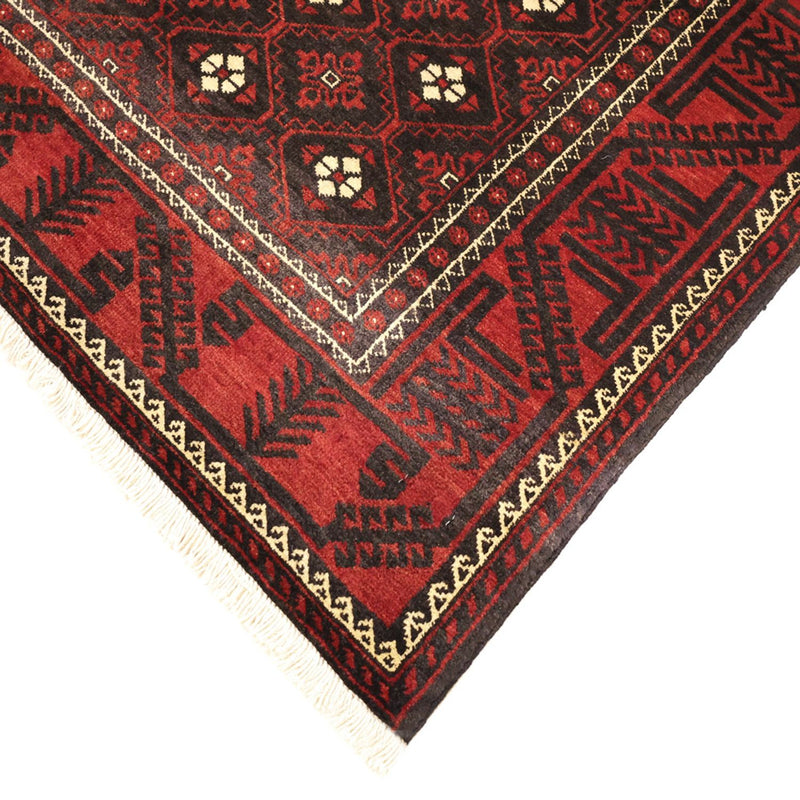 Loper Baluch tapijt - 199 x 102 cm - donkerrood