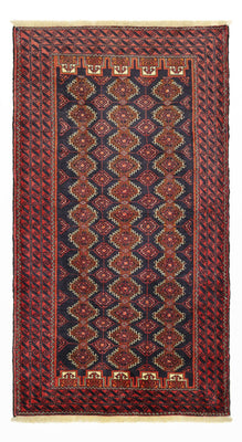 Loper Baluch tapijt - 197 x 106 cm - donkerrood