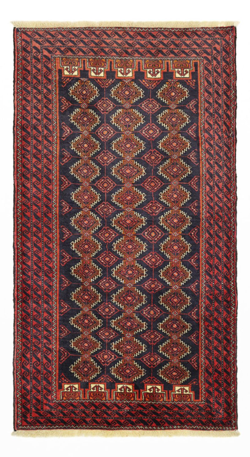 Loper Baluch tapijt - 197 x 106 cm - donkerrood
