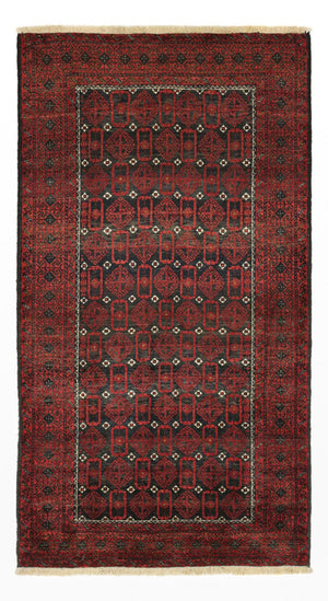 Loper Baluch tapijt - 196 x 107 cm - donkerrood