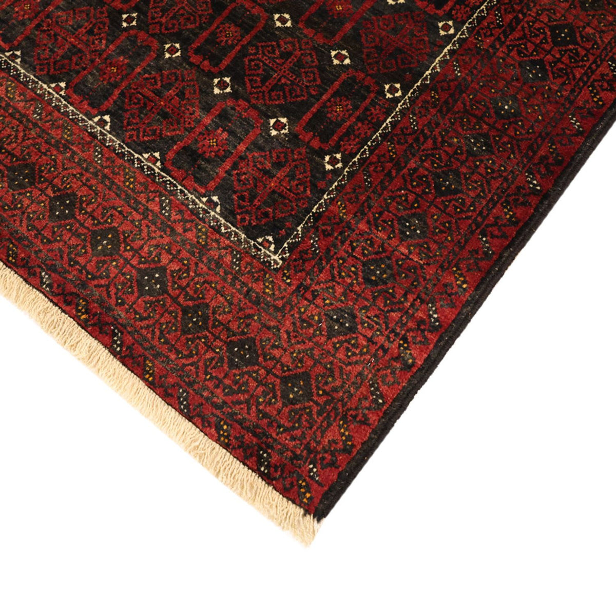 Loper Baluch tapijt - 196 x 107 cm - donkerrood