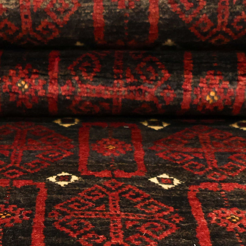 Loper Baluch tapijt - 196 x 107 cm - donkerrood