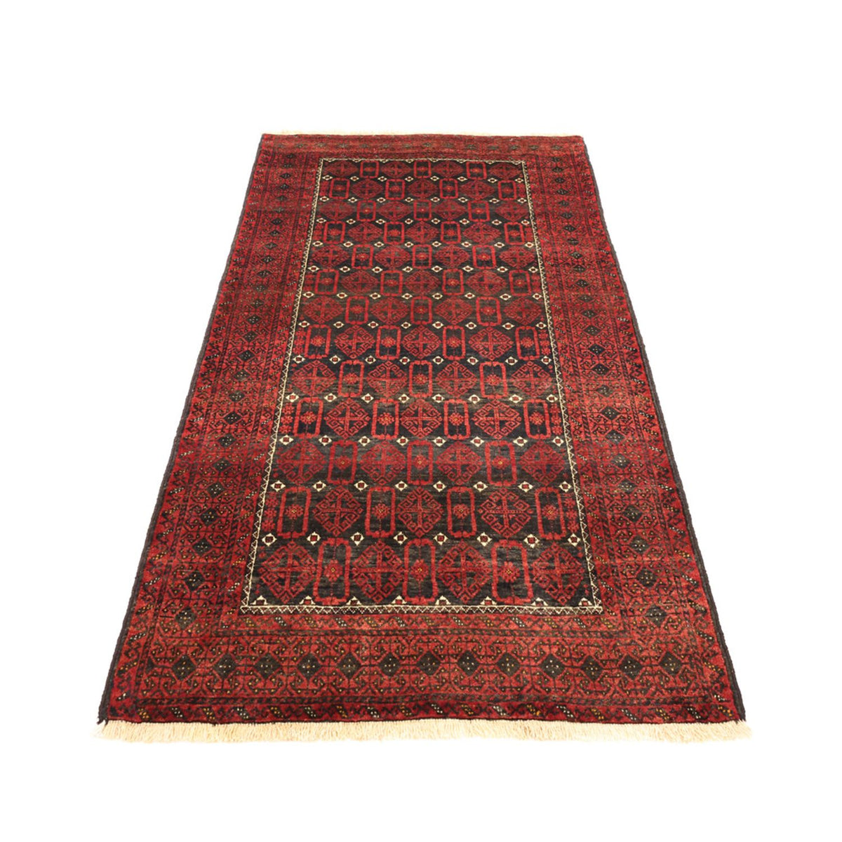 Loper Baluch tapijt - 196 x 107 cm - donkerrood