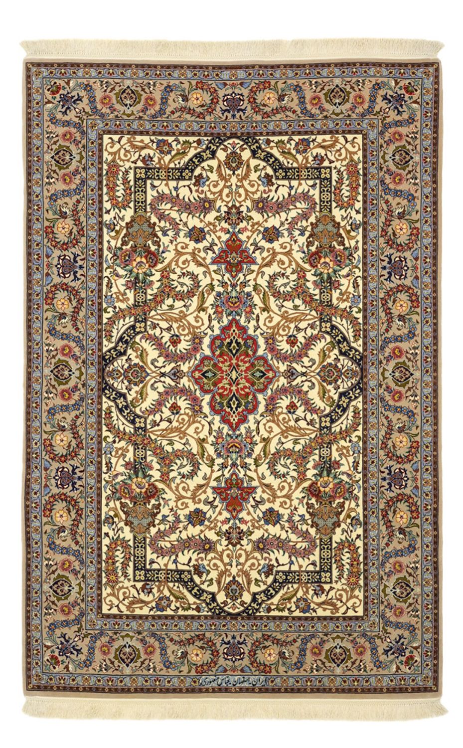 Perzisch tapijt - Isfahan - Premium - Zijden halsketting - 171 x 111 cm - beige