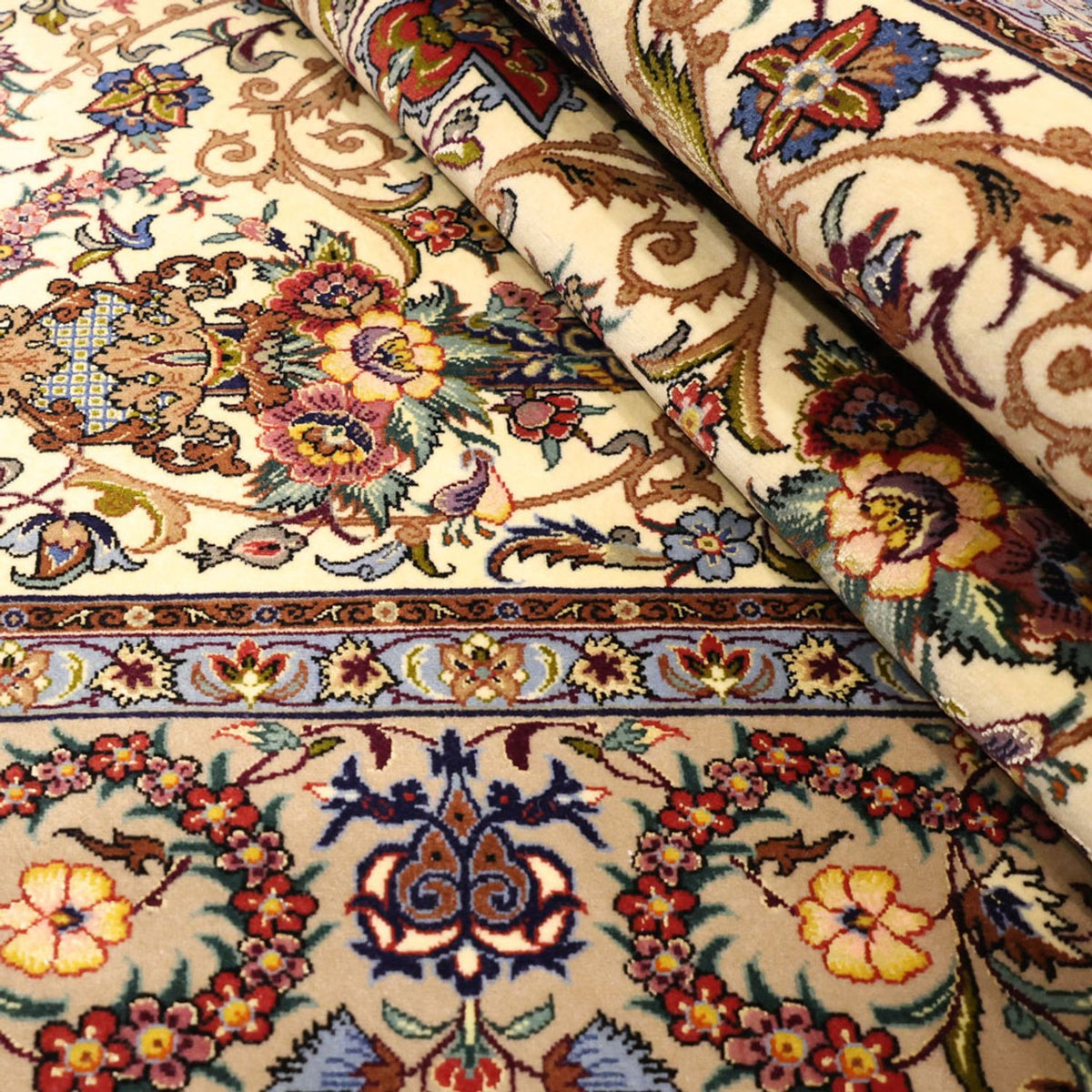 Perzisch tapijt - Isfahan - Premium - Zijden halsketting - 171 x 111 cm - beige