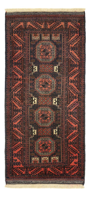 Loper Baluch tapijt - 196 x 92 cm - donkerrood