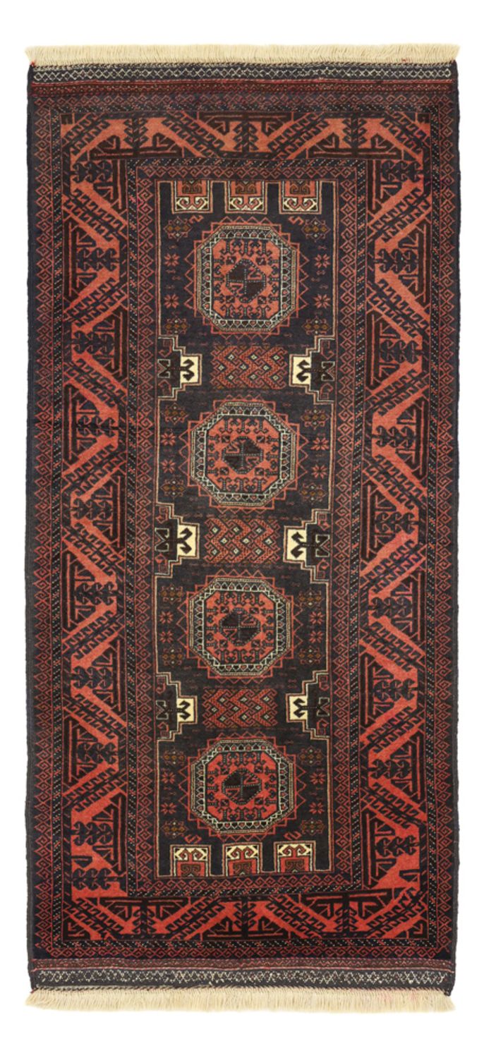 Loper Baluch tapijt - 196 x 92 cm - donkerrood
