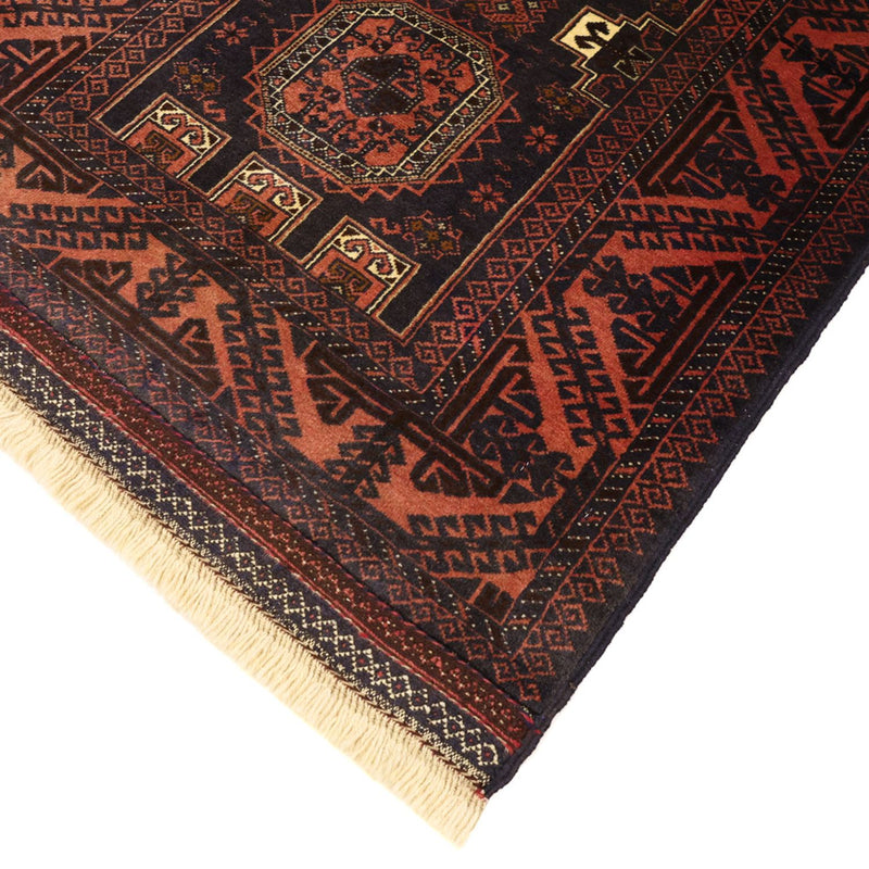 Loper Baluch tapijt - 196 x 92 cm - donkerrood
