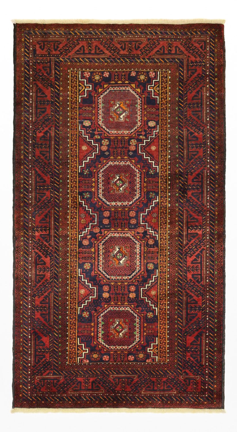 Loper Baluch tapijt - 188 x 101 cm - donkerrood
