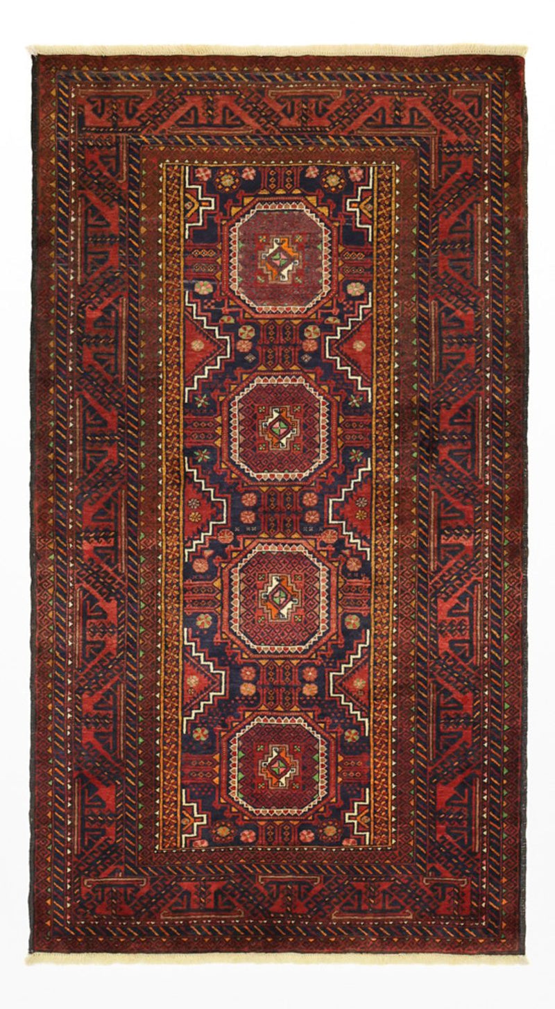 Loper Baluch tapijt - 188 x 101 cm - donkerrood