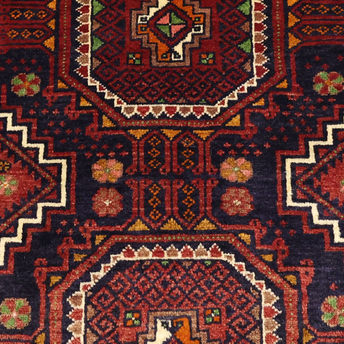 Loper Baluch tapijt - 188 x 101 cm - donkerrood