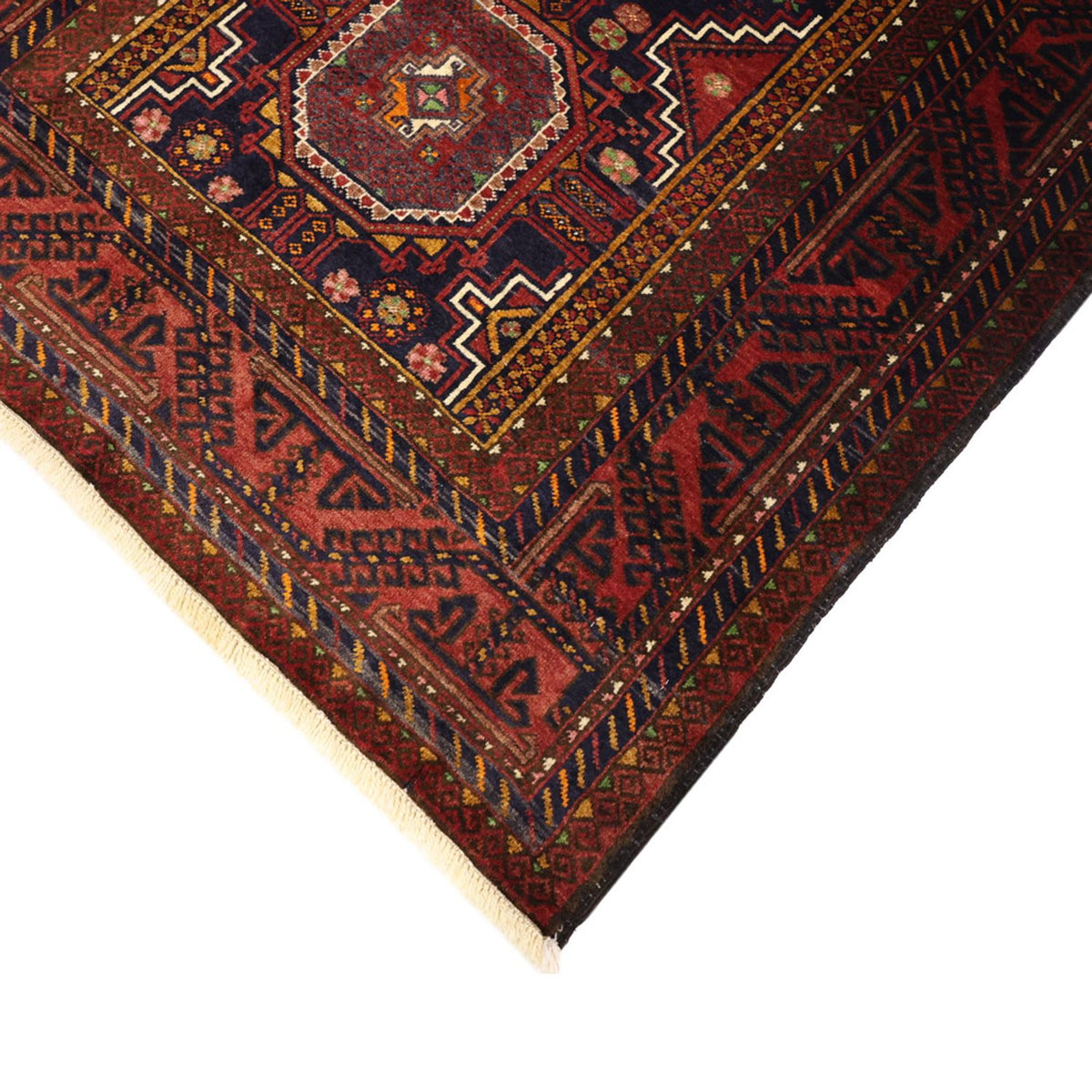 Loper Baluch tapijt - 188 x 101 cm - donkerrood