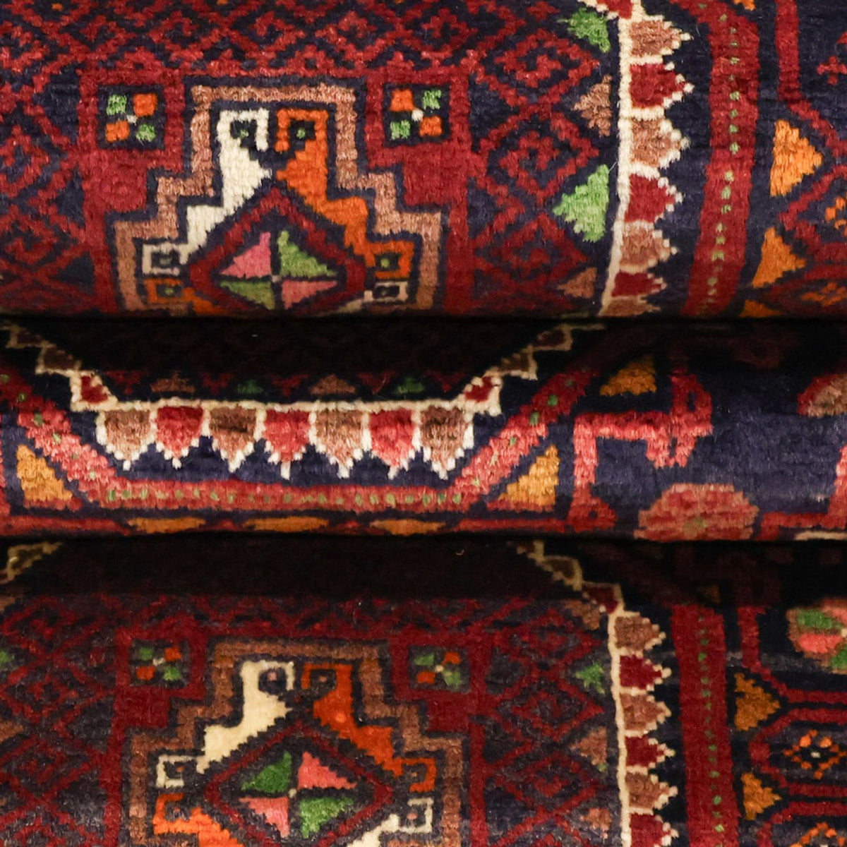 Loper Baluch tapijt - 188 x 101 cm - donkerrood