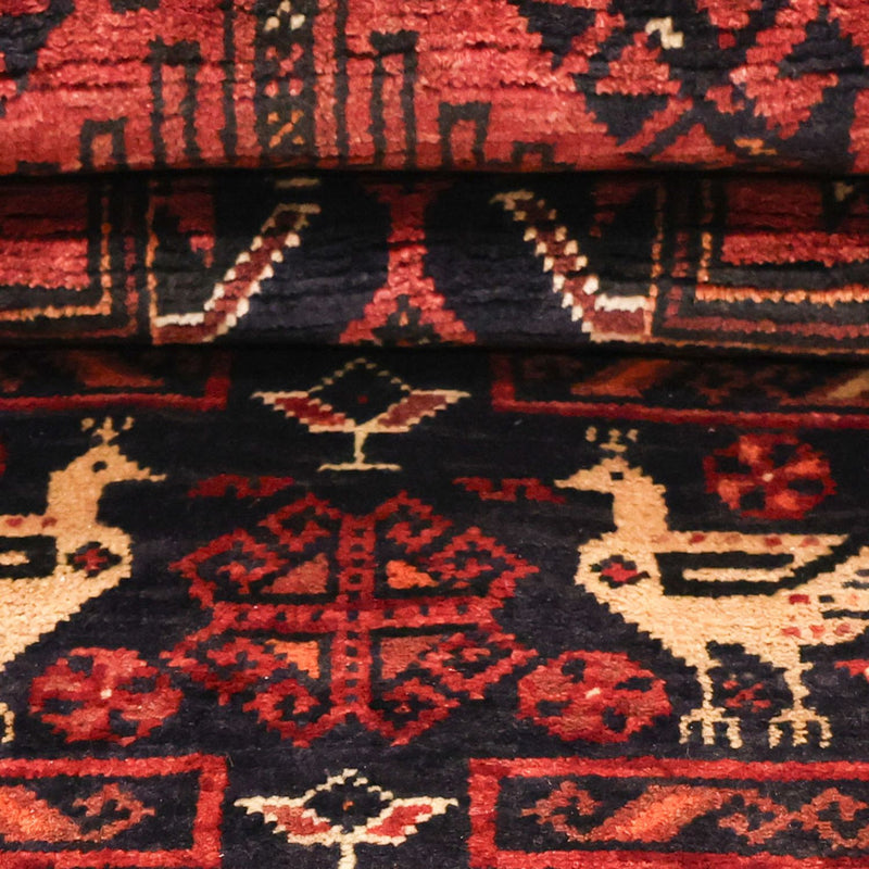 Loper Baluch tapijt - 200 x 107 cm - donkerrood