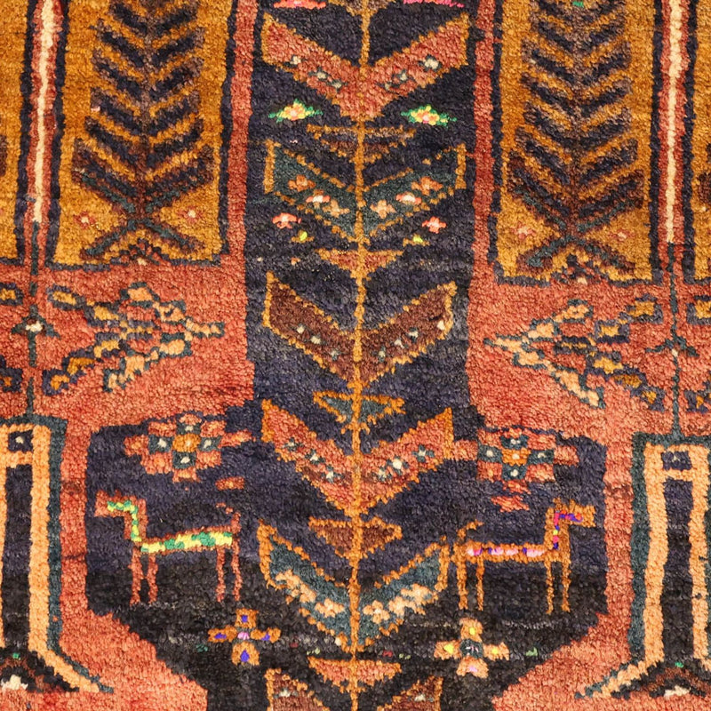 Loper Baluch tapijt - 212 x 106 cm - donkerrood