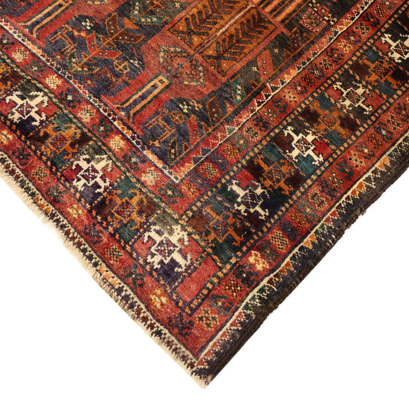 Loper Baluch tapijt - 212 x 106 cm - donkerrood