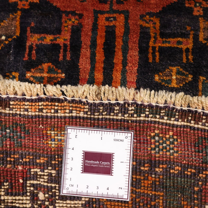 Loper Baluch tapijt - 212 x 106 cm - donkerrood