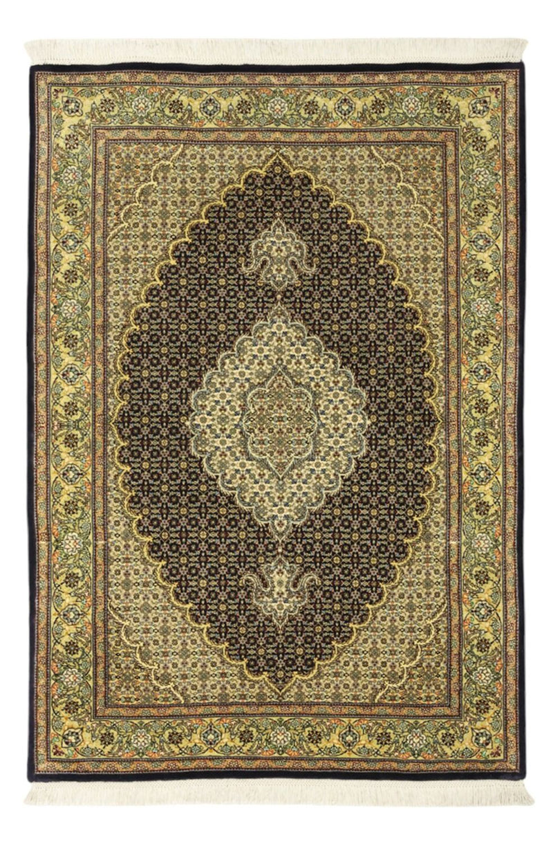 Perzisch tapijt - Tabriz - Royal - 146 x 102 cm - donkergroen