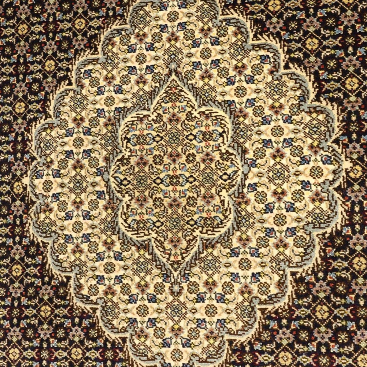 Perzisch tapijt - Tabriz - Royal - 146 x 102 cm - donkergroen