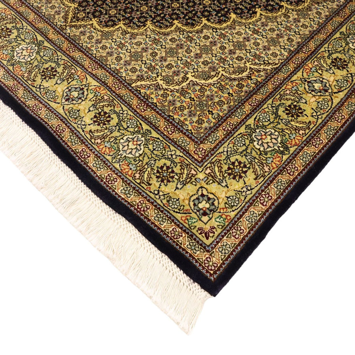 Perzisch tapijt - Tabriz - Royal - 146 x 102 cm - donkergroen