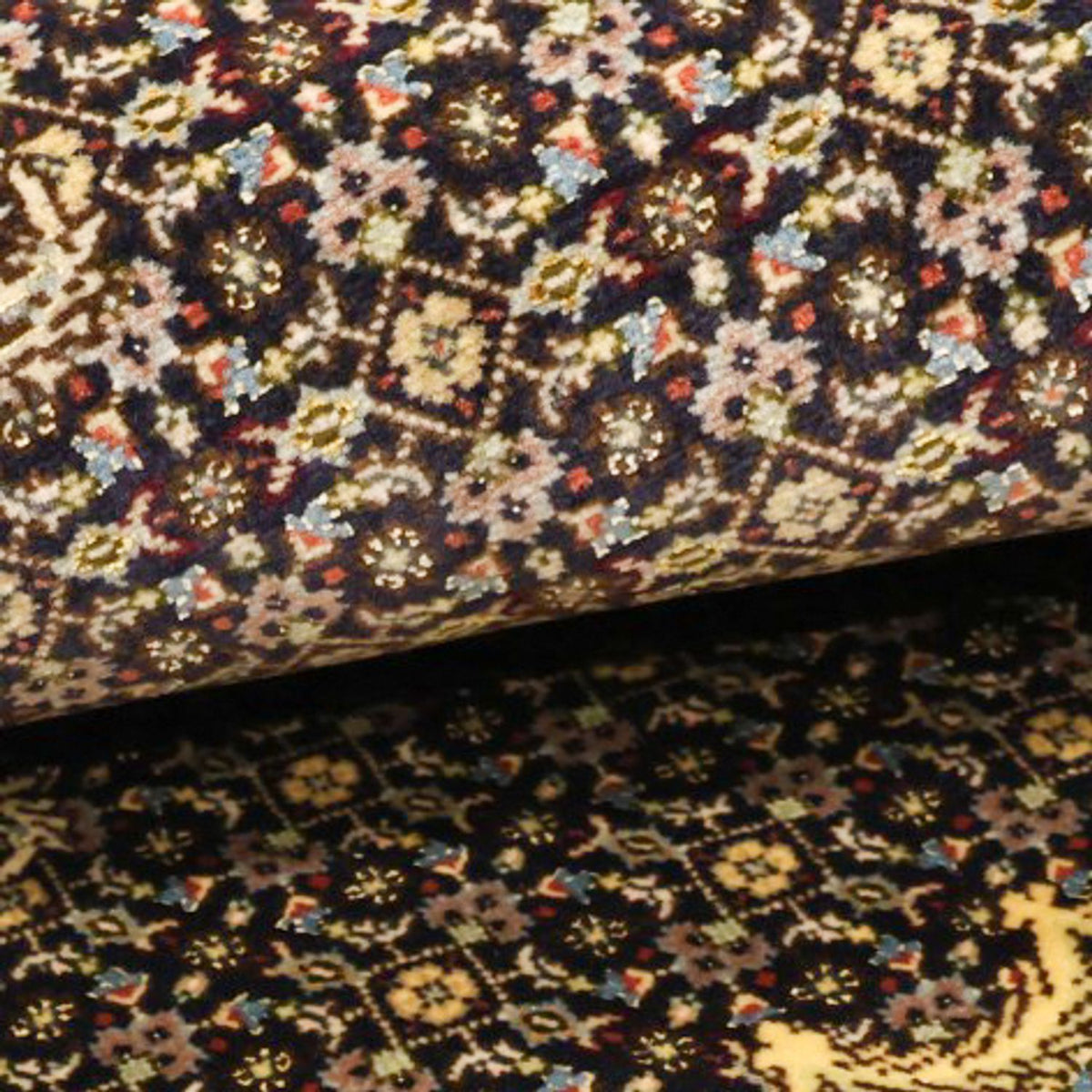 Perzisch tapijt - Tabriz - Royal - 146 x 102 cm - donkergroen