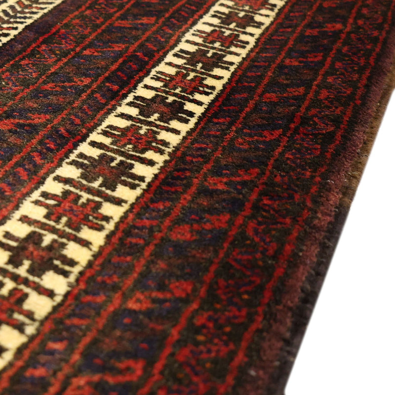 Loper Baluch tapijt - 194 x 102 cm - donkerrood