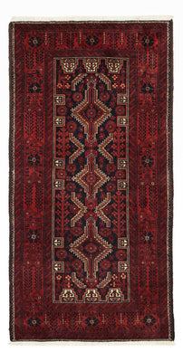 Loper Baluch tapijt - 199 x 100 cm - donkerrood