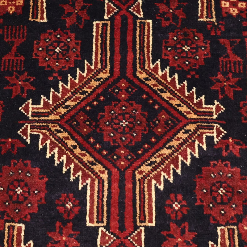 Loper Baluch tapijt - 199 x 100 cm - donkerrood