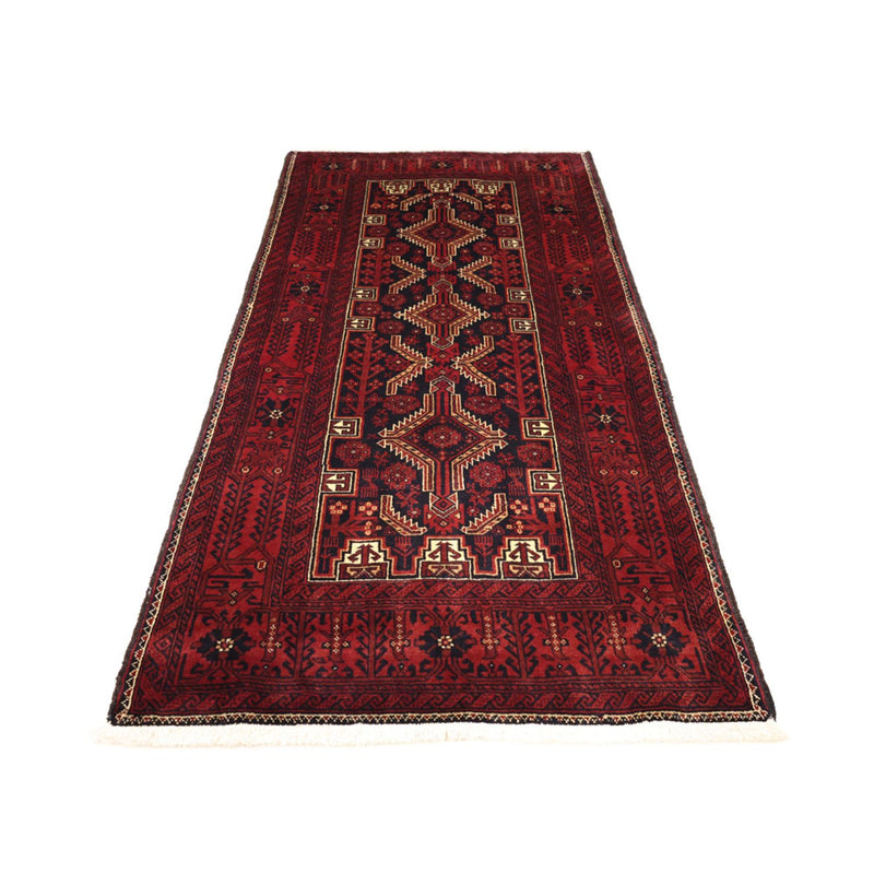 Loper Baluch tapijt - 199 x 100 cm - donkerrood