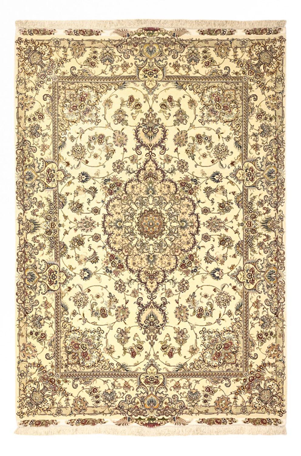 Perzisch tapijt - Tabriz - Royal - Zijden halsketting - 219 x 148 cm - beige