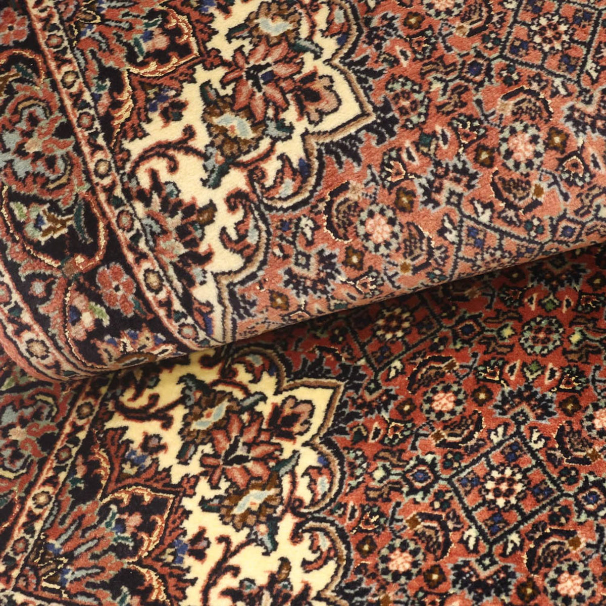 Perzisch tapijt - Bijar - 144 x 70 cm - donkerrood