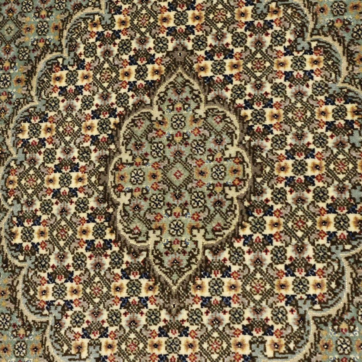 Perzisch tapijt - Tabriz - Royal - 153 x 101 cm - olijfgroen