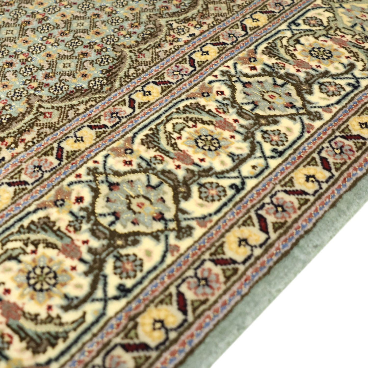Perzisch tapijt - Tabriz - Royal - 153 x 101 cm - olijfgroen